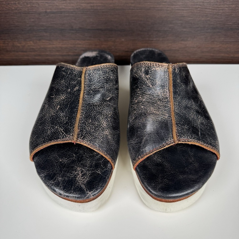 BED|STU Women's FAIRLEE II Platform Leather Slide Sandal Size 11 - Mexico - Picture 5 of 16